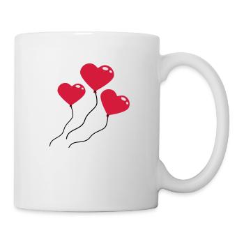 herzluftballons_3c - Mug blanc - blanc - Droite