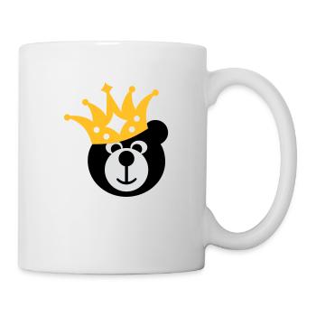BEAR avec KRONE - Mug blanc - blanc - Droite