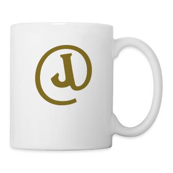 j_Buchstabe_at - Tasse - Weiß - Rechts