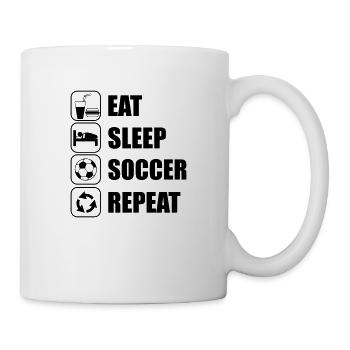 Eat Sleep Soccer Repeat - Mug - white - Right