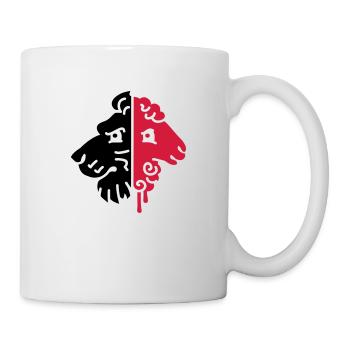 Loewe und Lamm, Lion and Lamb - Tasse - Weiß - Rechts