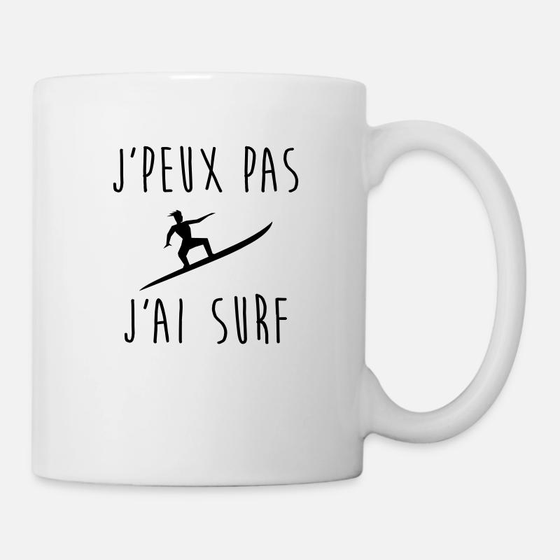 J'peux pas j'ai surf - Mug blanc - blanc