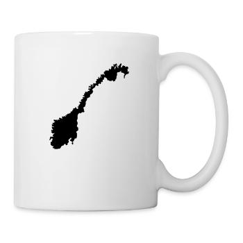 norway map - Mug - white - Right
