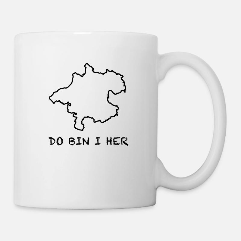 do bin i her - Oberösterreich - Tasse - Weiß
