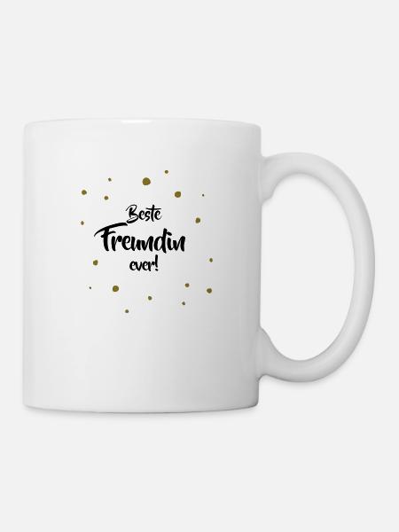 Beste Freundin ever - Tasse - Weiß