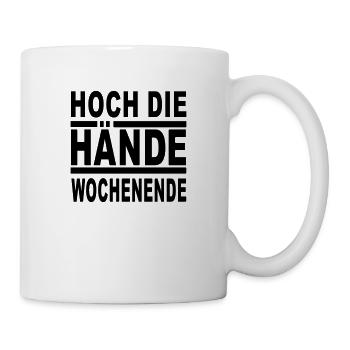 hoch die hände - Tasse - Weiß - Rechts