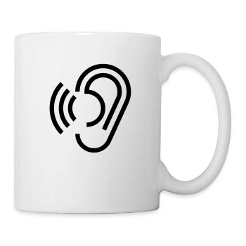 Ohr - Tasse - Weiß - Rechts