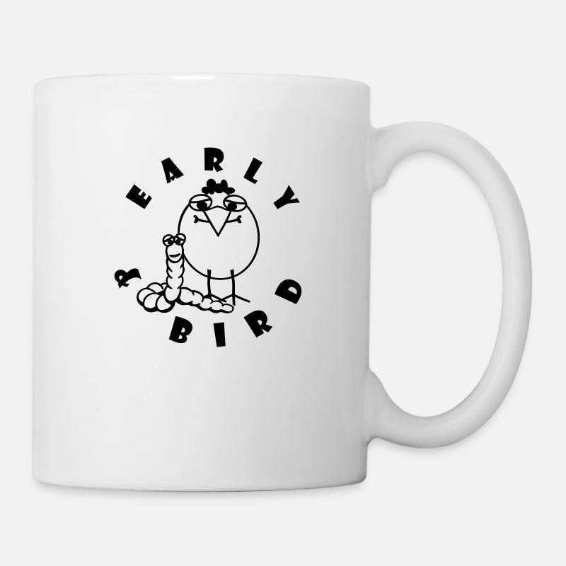 Early & Bird - Tasse - Weiß