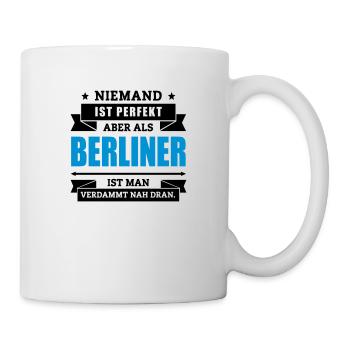 Funshirt Berliner - Tasse - Weiß - Rechts
