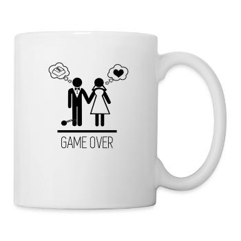 Game over - Junggesellenabschied Junggesellinnenab - Tasse - Weiß - Rechts