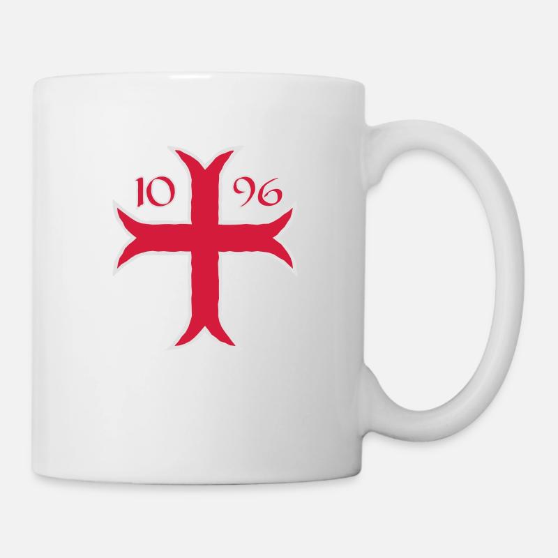 Kreuzzug Kreuz - Tasse - Weiß