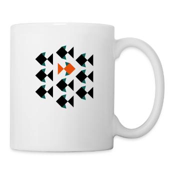 Against fish crowd - Mug - white - Right