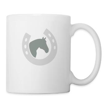 Hufeisen&Pferd - Tasse - Weiß - Rechts