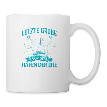 Junggesellenabschied Ehe Junggeselle - Tasse - Weiß - Rechts