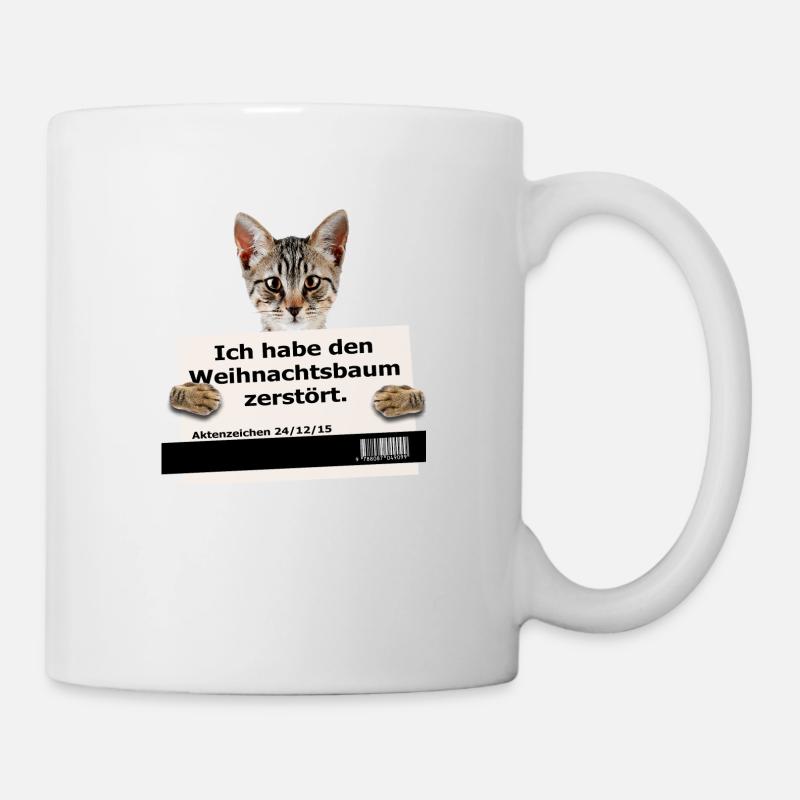 Ich habe den Weihnachtsbaum zersört - Tasse - Weiß