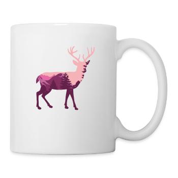 Hirsch Natur - Tasse - Weiß - Rechts