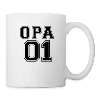 Opa 01 Weihnachten Partner Paar Liebe Geschenk - Tasse - Weiß - Rechts