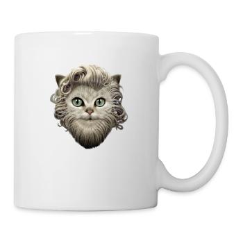 BEARDED CAT - Mug - white - Right