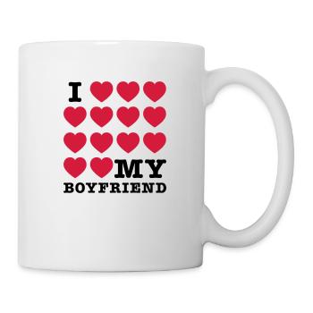 J'aime mon amie (3) - Mug blanc - blanc - Droite