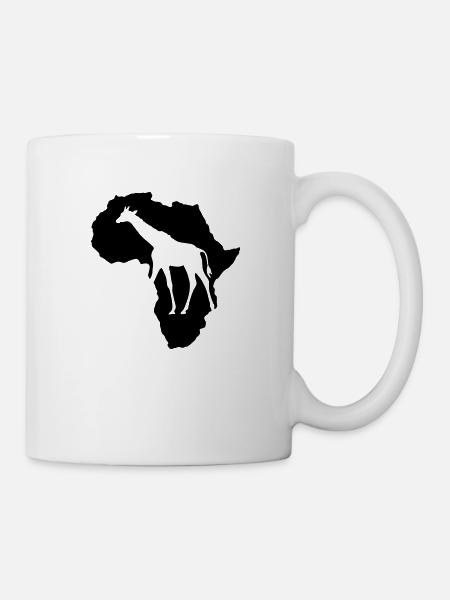 Africa Wildlife Giraffe Wildlife Safari Savannah - Mug blanc - blanc