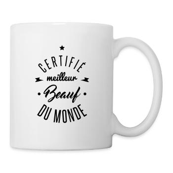 meilleur beauf du monde - Mug blanc - blanc - Droite