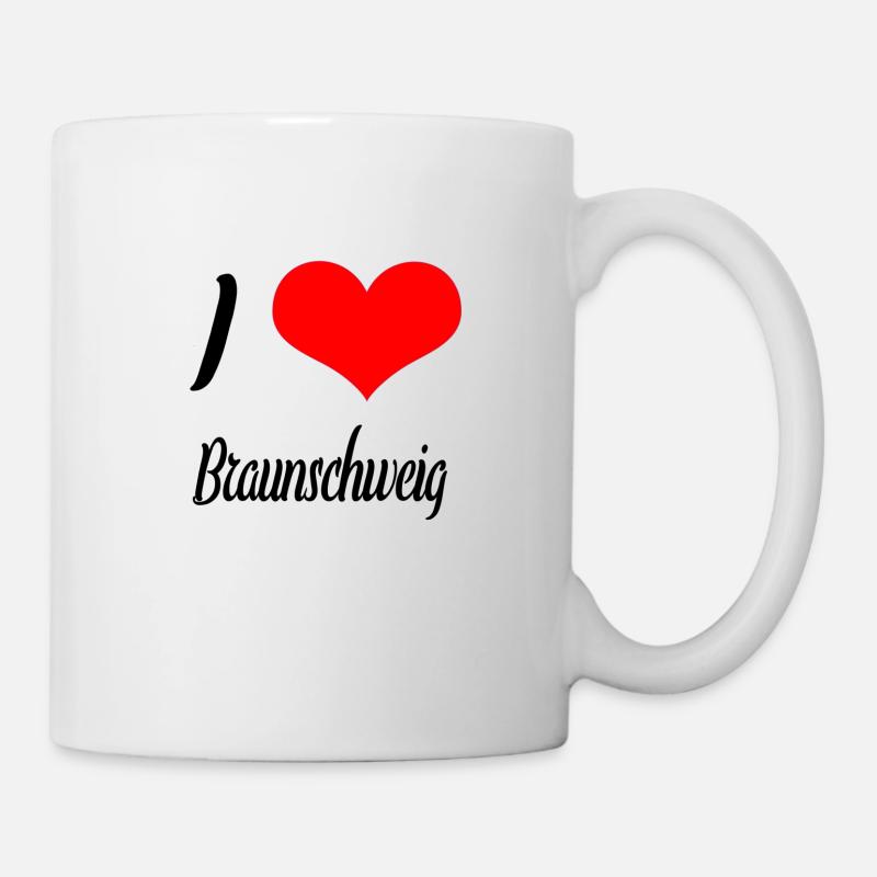 I love Braunschweig - Tasse - Weiß