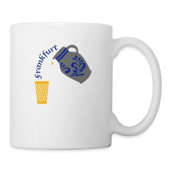 Frankfurt Bembel Gerippte - Tasse - Weiß - Rechts