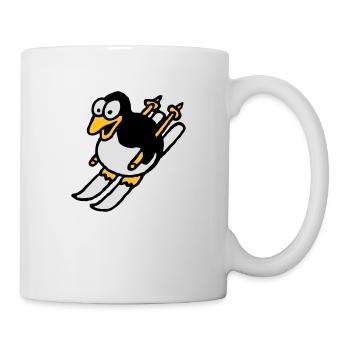 pinguin_ski_022011_i_3c - Tasse - Weiß - Rechts