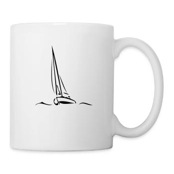 Segelboot - Tasse - Weiß - Rechts