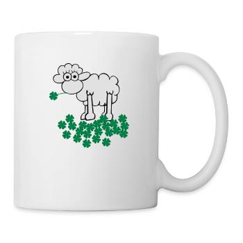 st. Patrick's sheep - Mug blanc - blanc - Droite