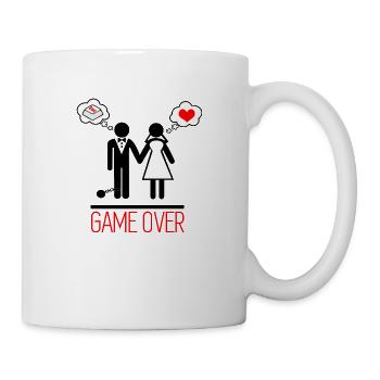 Game over - Paare - Junggesellenabschied - Tasse - Weiß - Rechts