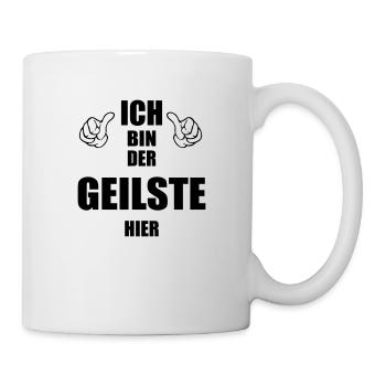 der geilste hier - Tasse - Weiß - Rechts