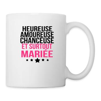 et surtout mariée - Mug blanc - blanc - Droite