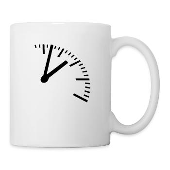 Zeit, Uhr - Tasse - Weiß - Rechts