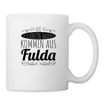 die schönsten Frauen kommen aus Fulda - Tasse - Weiß - Rechts