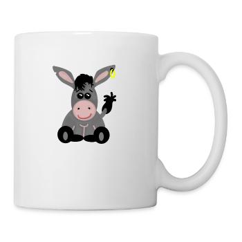 esel kindermotiv - Tasse - Weiß - Rechts