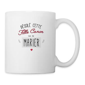 Fille canon - mariée - Mug blanc - blanc - Droite