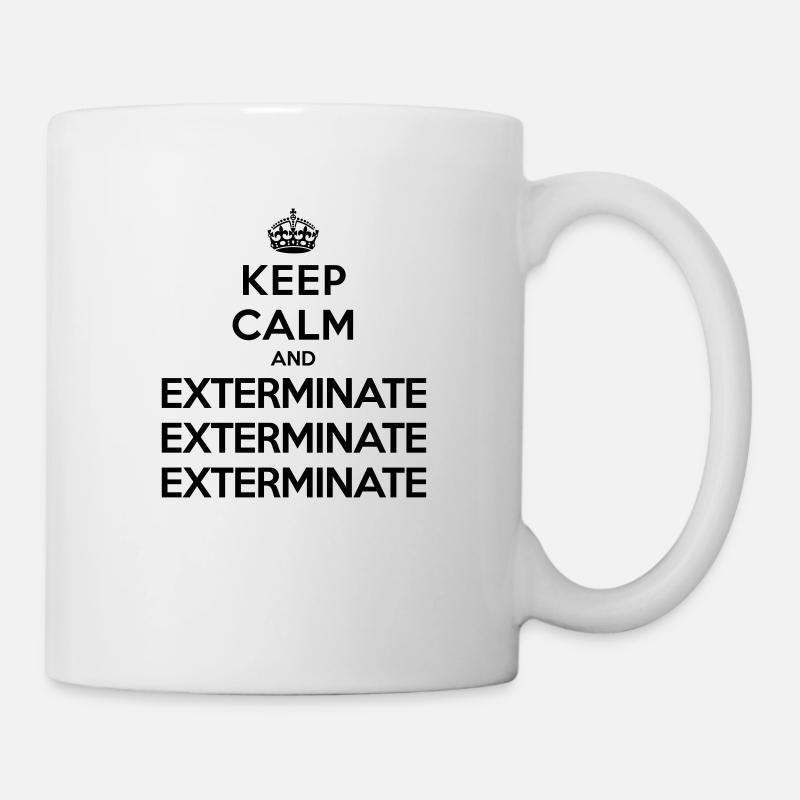 Keep calm and exterminate (Doctor Who) - Mug blanc - blanc