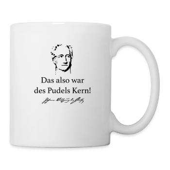 Goethe: Das also war des Pudels Kern! - Tasse - Weiß - Rechts