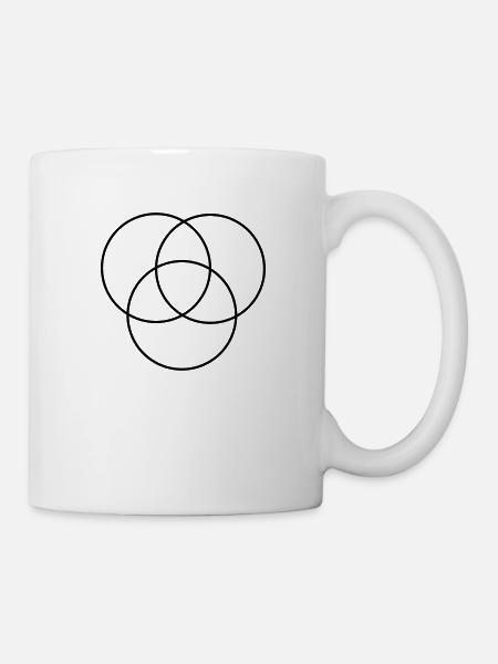 drei kreise - Tasse - Weiß