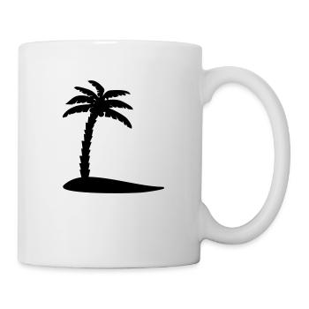 Palme - Tasse - Weiß - Rechts