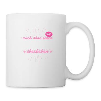 Niemals ohne ISLÄNDER - Tasse - Weiß - Rechts