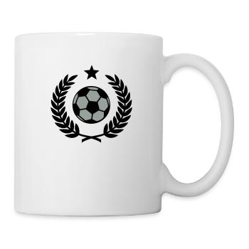 Lorbeerkranz (Fußball) 02 - Tasse - Weiß - Rechts