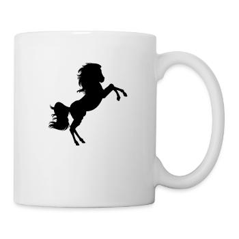 Pferd - Tasse - Weiß - Rechts