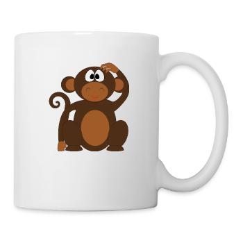 Affen Collection - Tasse - Weiß - Rechts
