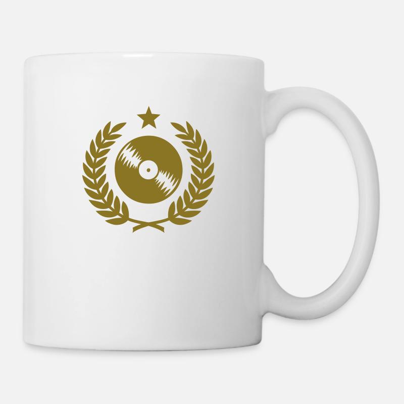 Couronne de laurier (Vinyl) - Mug blanc - blanc