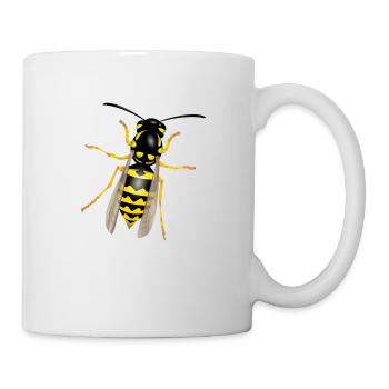 Wespe - Tasse - Weiß - Rechts