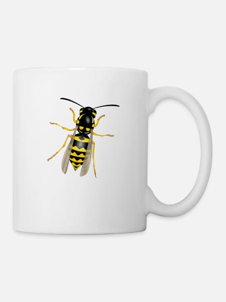 Wespe - Tasse - Weiß