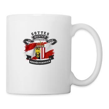 Oberösterreich - Tasse - Weiß - Rechts