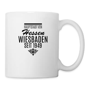 Hessen WIESBADEN - Tasse - Weiß - Rechts